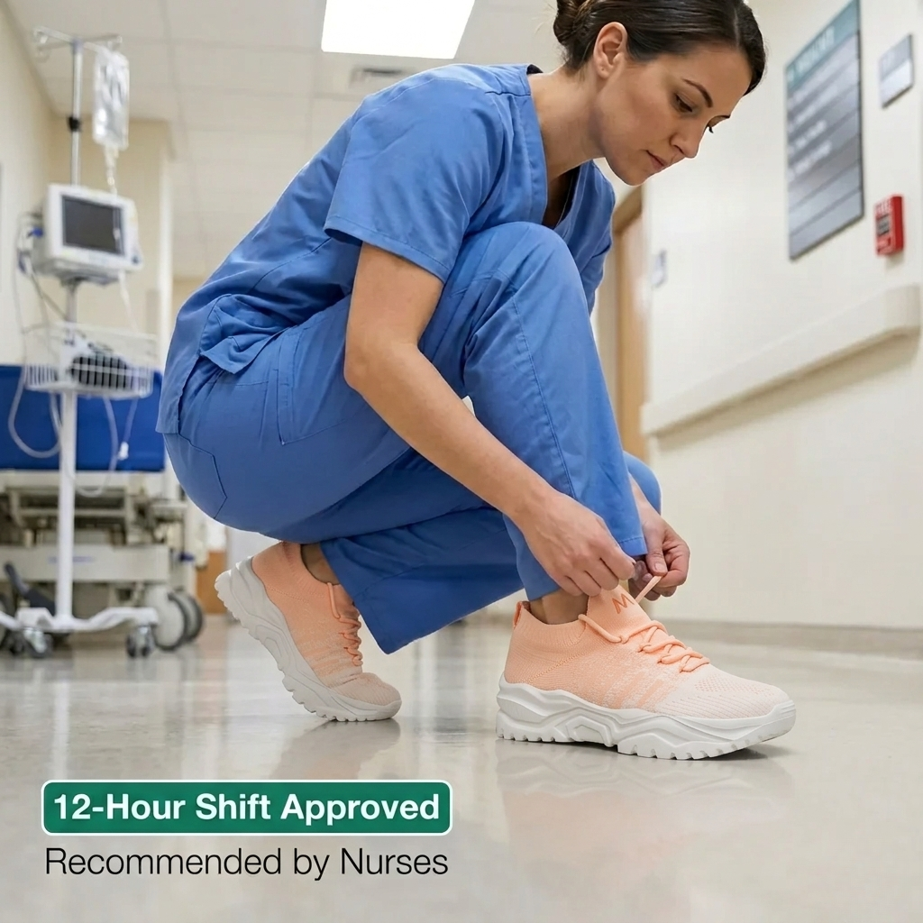 Selovra™ Pro — 12-Hour Shift Shoes for All-Day Foot, Knee & Back Pain Relief