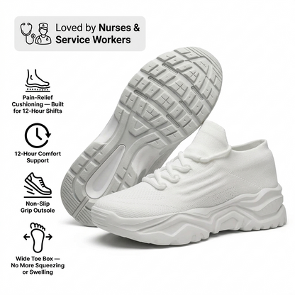 Selovra™ Pro — 12-Hour Shift Shoes for All-Day Foot, Knee & Back Pain Relief