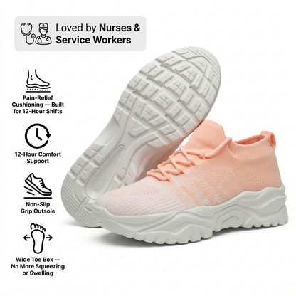 Selovra™ Pro — 12-Hour Shift Shoes for All-Day Foot, Knee & Back Pain Relief