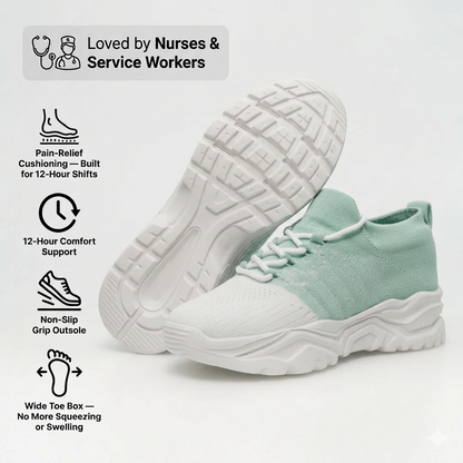 Selovra™ Pro — 12-Hour Shift Shoes for All-Day Foot, Knee & Back Pain Relief