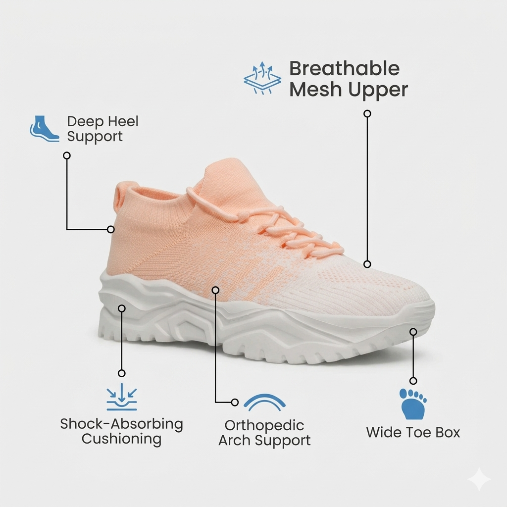 Selovra™ Pro — 12-Hour Shift Shoes for All-Day Foot, Knee & Back Pain Relief