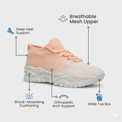 Selovra™ Pro — 12-Hour Shift Shoes for All-Day Foot, Knee & Back Pain Relief